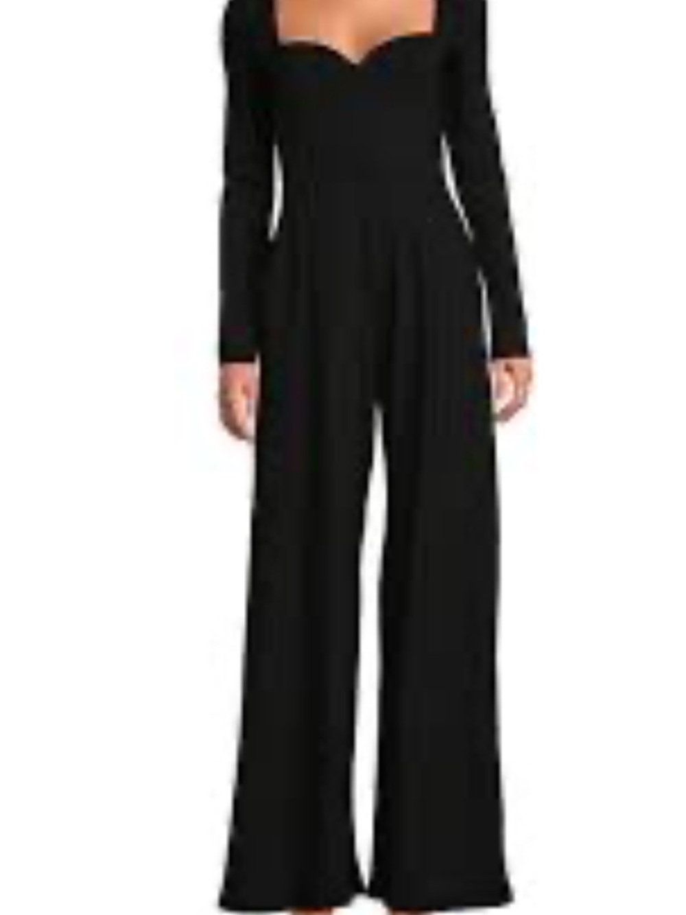 Susana Monaco Long-Sleeve Wide-Leg Jumpsuit